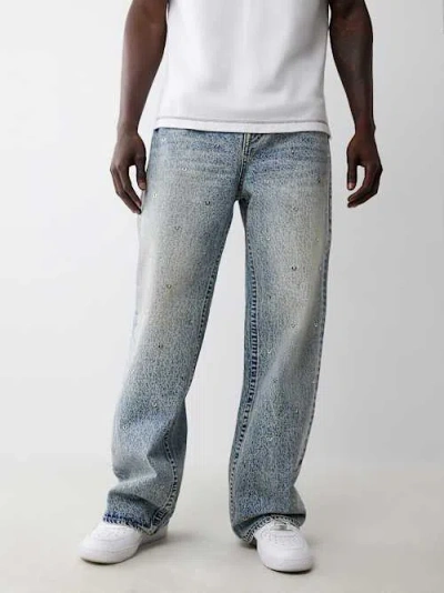 True Religion Men's Vinny Horseshoe Charm Ultra Baggy Jean In Blue