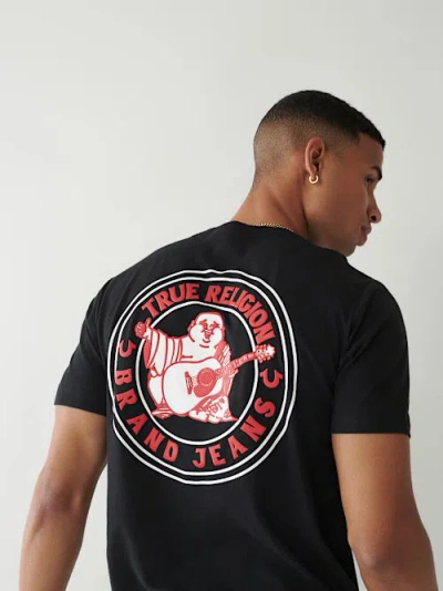 True Religion Men's Buddha Logo T-shirt In Black