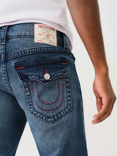 True Religion Men's Ricky Big T Straight Jean In Blue