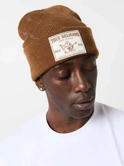 True Religion Men's Horseshoe Monogram Beanie
