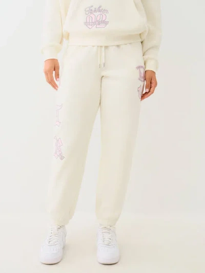 True Religion Women's Branded Boyfriend Jogger In Neutral