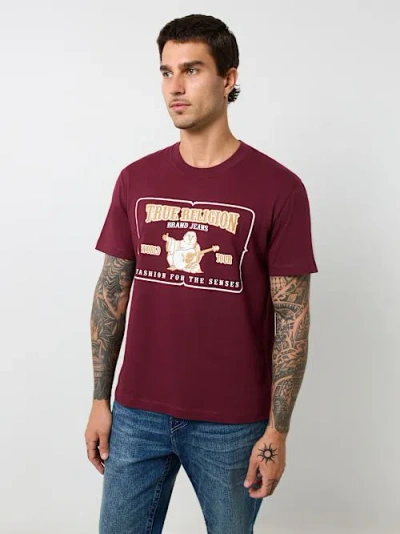 True Religion Buddha High Density Tee In Brown