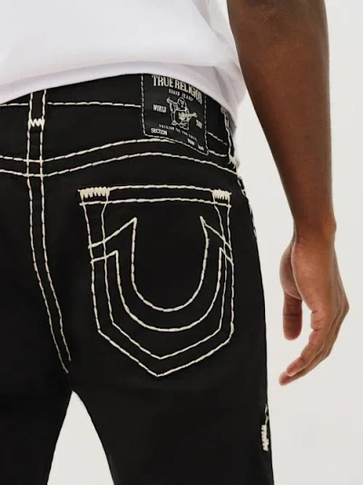 True Religion Men's Rocco Super T Skinny Jean 32" In Black