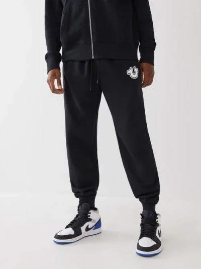 True Religion Men's Logo Jogger In Black