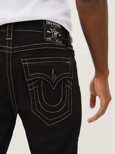 True Religion Men's Ricky Big T Straight Jean In Black