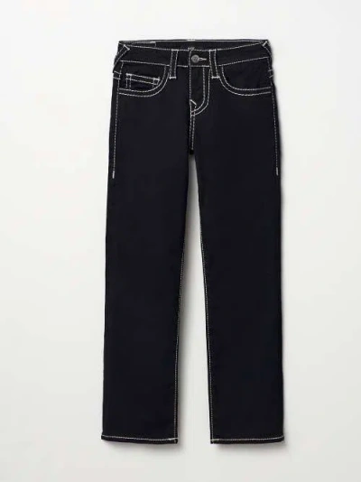 True Religion Boys Ricky Big T Stitch Pant In Black