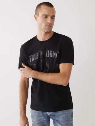True Religion Men's Tonal Buddha T-shirt In Blue