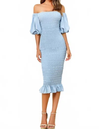 Velvi Bridgette Dress In Blue