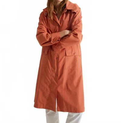 Yerse Rain Coat In Orange In Brown