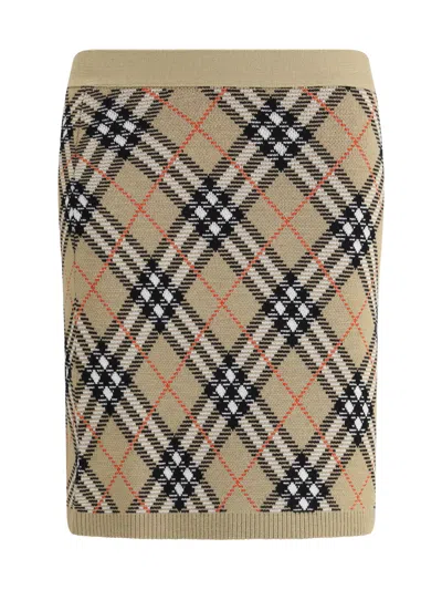 Burberry Women Archivio Check Miniskirt In Multi