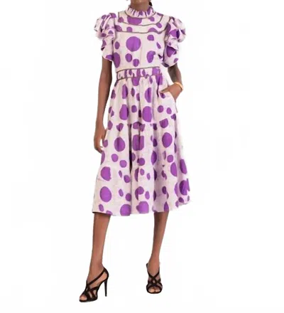 Busayo Seyi Dress In Purple In Multi