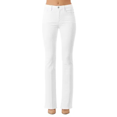 Morrison Denim Starlet Mid Rise Bootcut Jeans In White