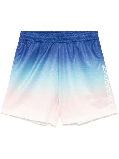 Casablanca Mens Football Shorts Clothing In Blue