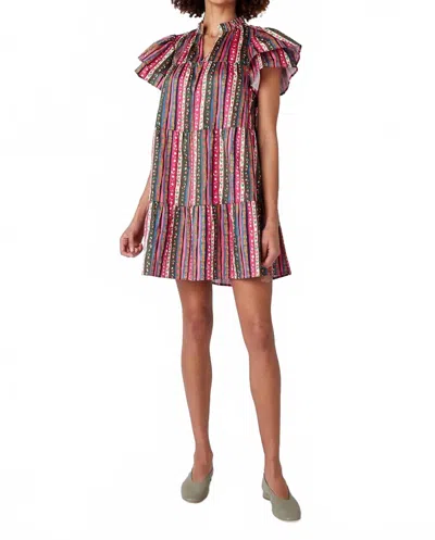 Crosby By Mollie Burch Mila Dress In Botanic Stripe