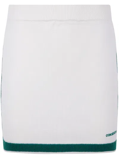 Casablanca Tennis Skirt With Elastic Waist And Striped Detail