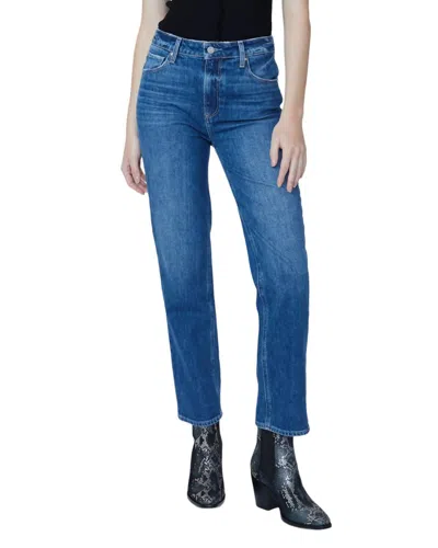 Paige Sarah Straight Ankle Jeans In Blaine In Blue