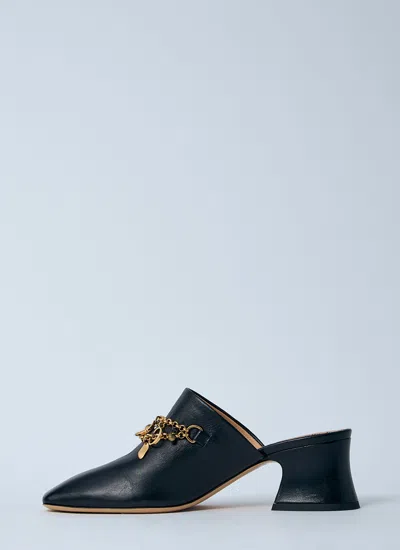 Chloé Women Charm Heeled Mules In Black