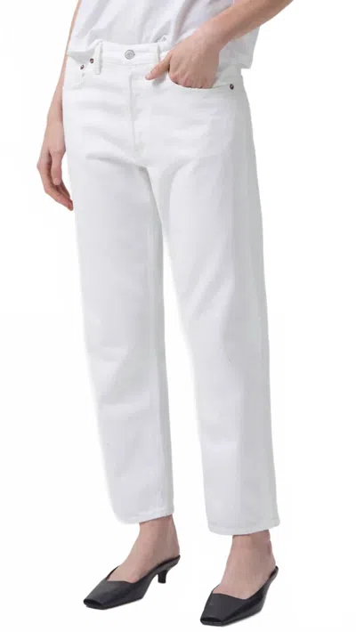 Agolde Parker Straight Leg Jeans In Milkshake In Red
