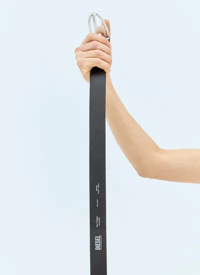 Diesel Oval D Logo Belt In Black