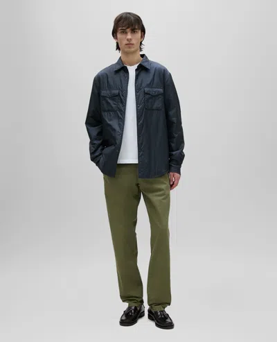 Aspesi Shirt Style Wind-breaker Jacket In Blue