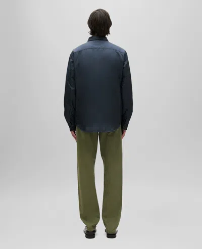 Aspesi Shirt Style Wind-breaker Jacket In Blue