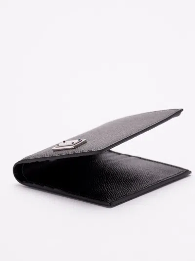 Dolce & Gabbana Men Leather Card Holder In Black