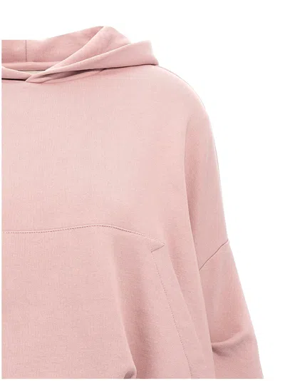 Dries Van Noten Oversized Draped Pink Sweatshirt In Pink