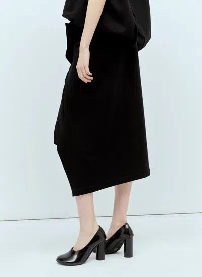 Dries Van Noten Women Cotton Midi Skirt In Black