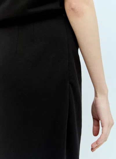 Dries Van Noten Women Cotton Midi Skirt In Black