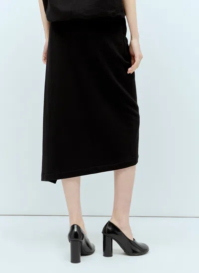 Dries Van Noten Women Cotton Midi Skirt In Black