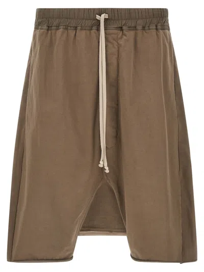 Drkshdw Drawstring Pods Bermuda Shorts In Brown