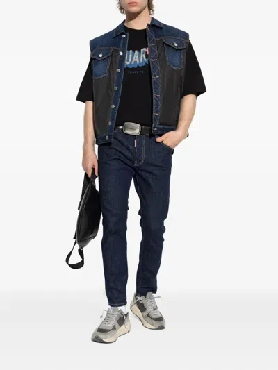 Dsquared2 Men Skater Jeans In Blue