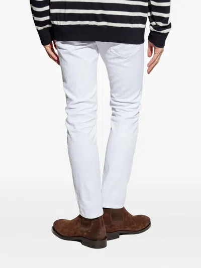 Dsquared2 Jeans With Belt Loops In White