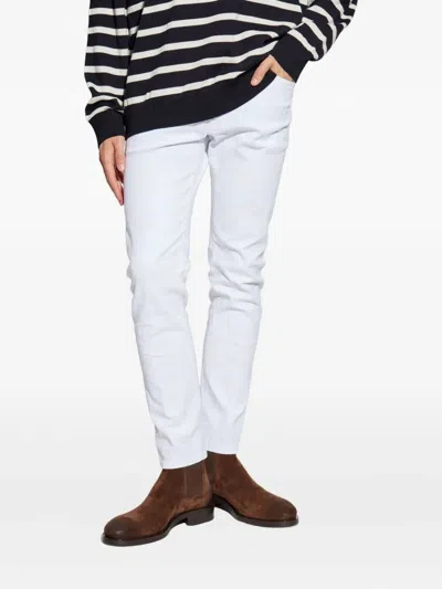 Dsquared2 Jeans With Belt Loops In White