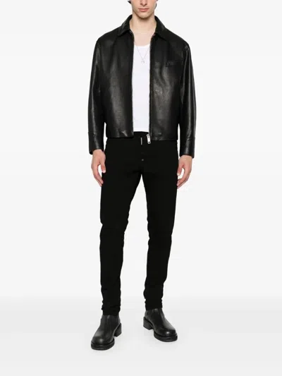 Dsquared2 Trousers Featuring Belt Loops And Five Pockets In Black