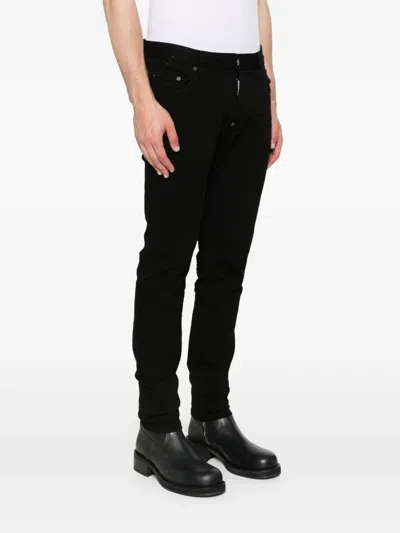 Dsquared2 Trousers Featuring Belt Loops And Five Pockets In Black