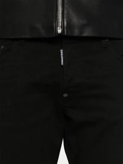 Dsquared2 Trousers Featuring Belt Loops And Five Pockets In Black