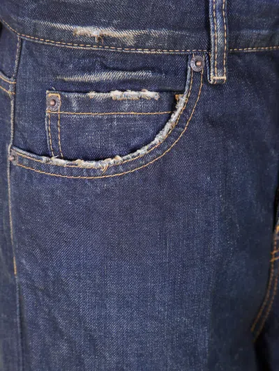 Dsquared2 Straight-leg Denim Jeans With Distressed Detailing