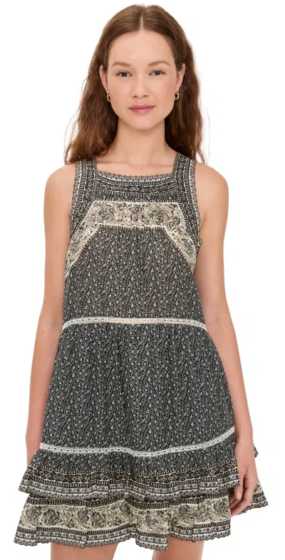 Sea Palma Print Tank Tunic Dress Multi In Black