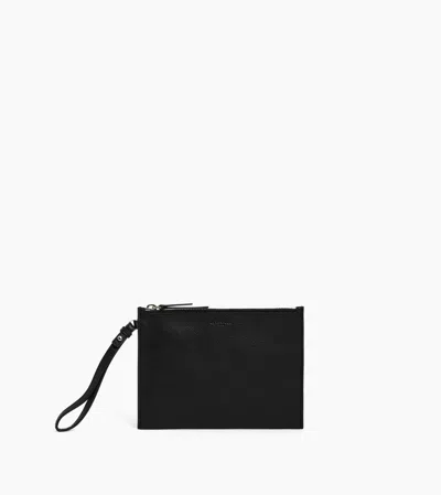 Le Tanneur Pochette Zippée Avec Dragonne En Cuir Grainé