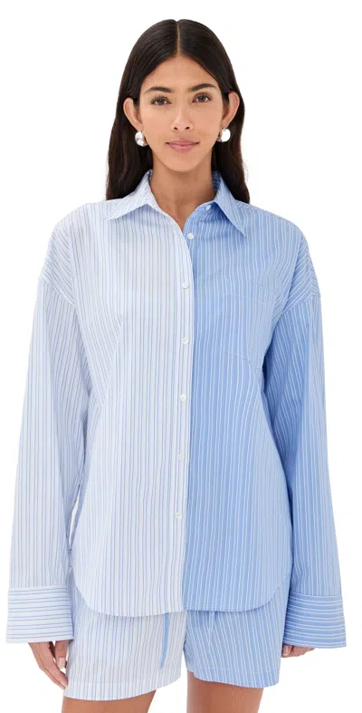 Solid & Striped X The Summer I Turned Pretty The Dylan Top Colorblock Stripes In Blue