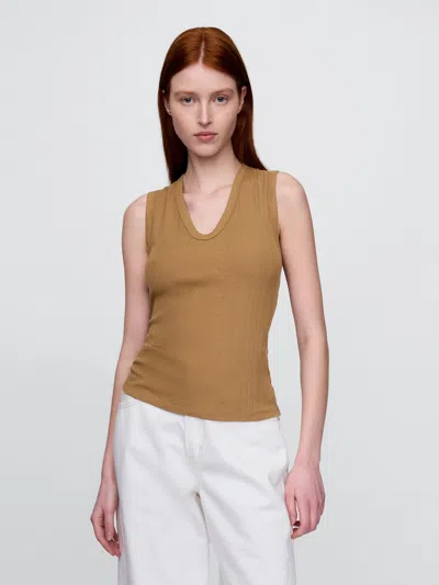 Gap Sheer Modern Rib Tank Top