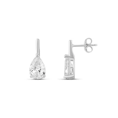 Shymi Women's Bar Drop Earrings - Silver In Metallic