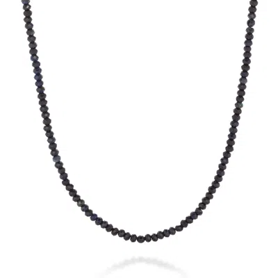 Nellou Jewellery Women's Blue Sapphire Mini Bead Necklace