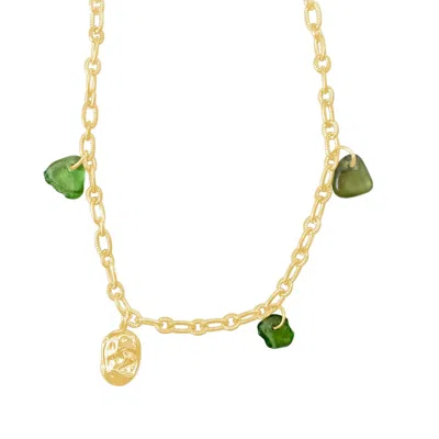 Glasstyk I/s Women's Rocky Anklet Green Sea Glass