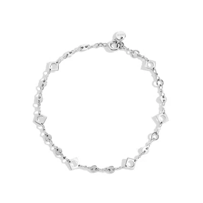 Lúdere Women's Let It Be Bracelet - Sterling Silver Adjustable Length Chain Link Bracelet