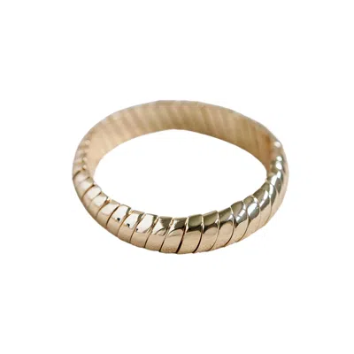 Smith & Co. Jewel Design Women's Coil Bracelet - Gold