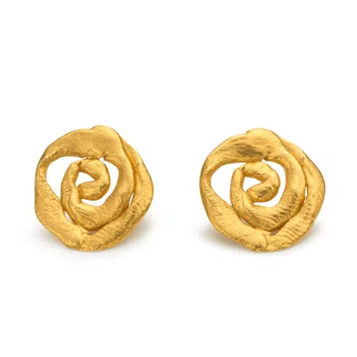 Eva Remenyi Women's Origin Small Earrings Gold In Gold