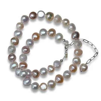 Ninemoo Women's Sweet Hue Pearl Necklace