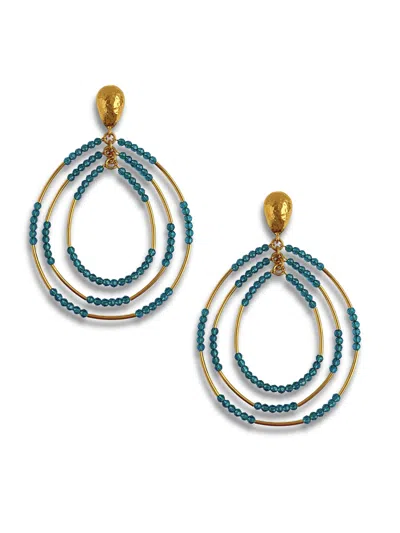 Jaredjamin Women's Blue Easy Breezy Turquoise Post Earrings